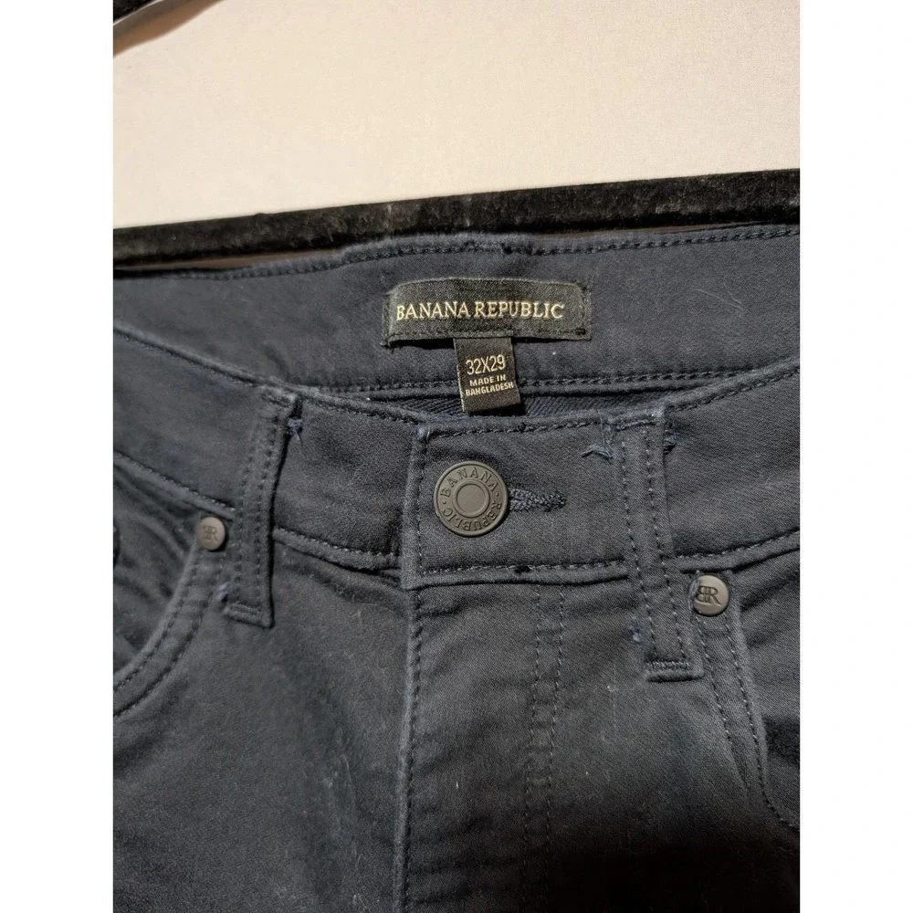 Banana Republic Men's Black‎ Slim Fit Stretch Pants Size 32x29